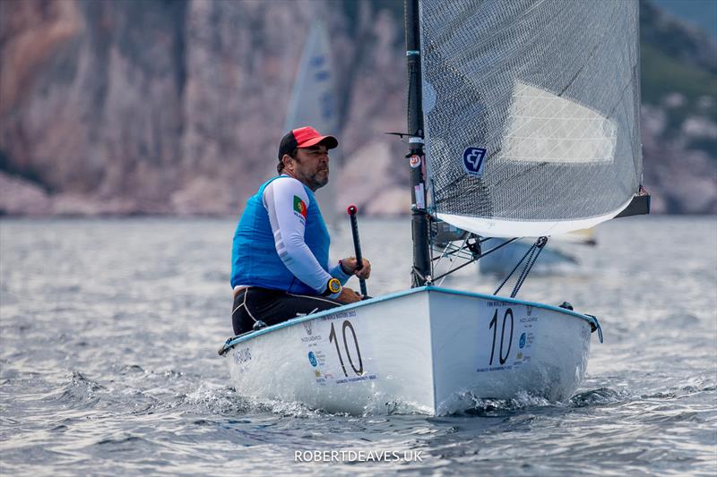 Filipe Silva - Day 2 of the 2023 Finn World Masters in Greece - photo © Robert Deaves / www.robertdeaves.uk