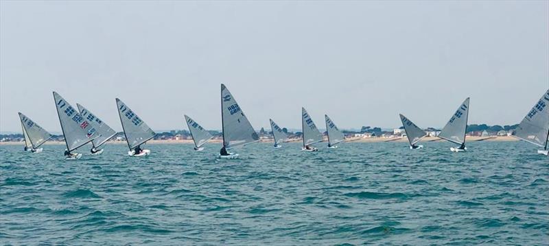 British Finn Association Southern Championship at Mengeham Rythe photo copyright Andy Gray taken at Mengeham Rythe Sailing Club and featuring the Finn class