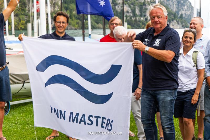 Finn European Masters at Campione del Garda Opening Ceremony photo copyright Robert Deaves / www.robertdeaves.uk taken at Campione Univela and featuring the Finn class