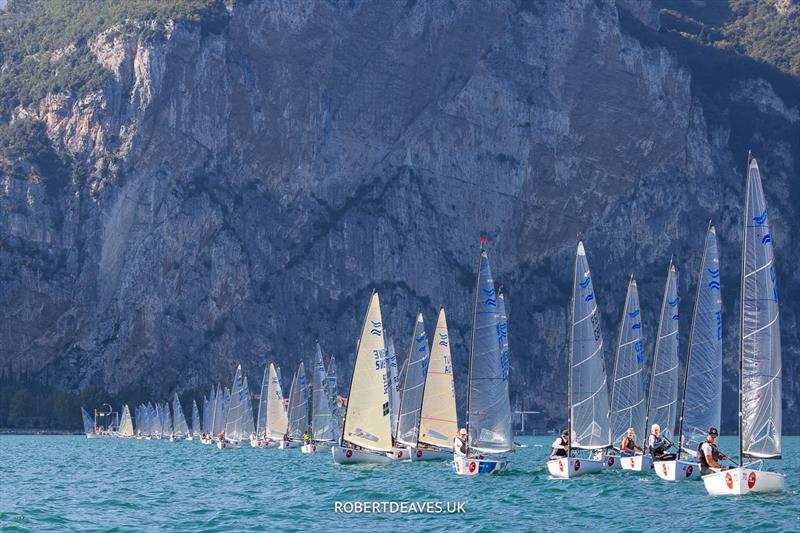 Finn European Masters at Campione del Garda photo copyright Robert Deaves taken at Campione Univela and featuring the Finn class