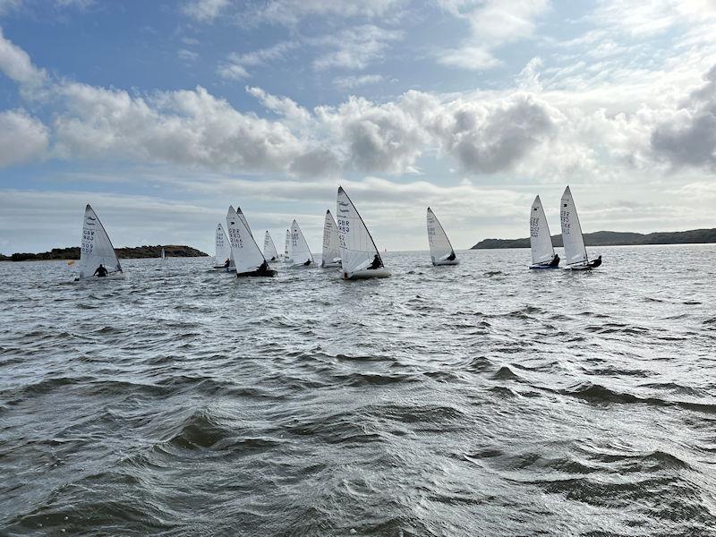 Solway Yacht Club Autumn Open - Finns and OKs immediately after starting together photo copyright Margaret Purkis taken at Solway Yacht Club and featuring the Finn class