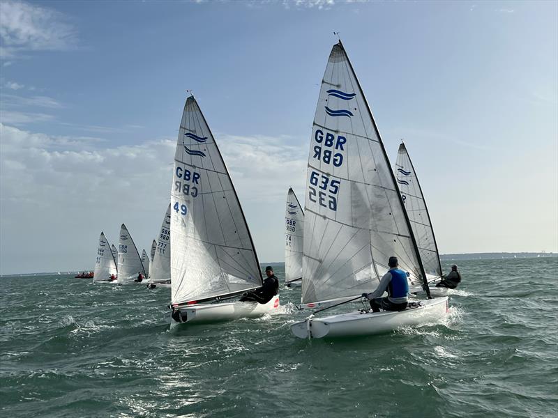 British Finn Travellers at Warsash photo copyright Jacqui Trippier taken at Warsash Sailing Club and featuring the Finn class