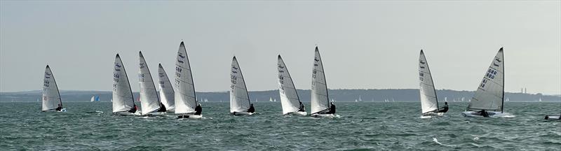 British Finn Travellers at Warsash photo copyright Jacqui Trippier taken at Warsash Sailing Club and featuring the Finn class