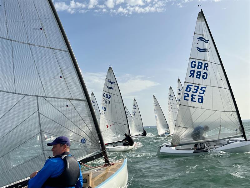British Finn Travellers at Warsash photo copyright Jacqui Trippier taken at Warsash Sailing Club and featuring the Finn class