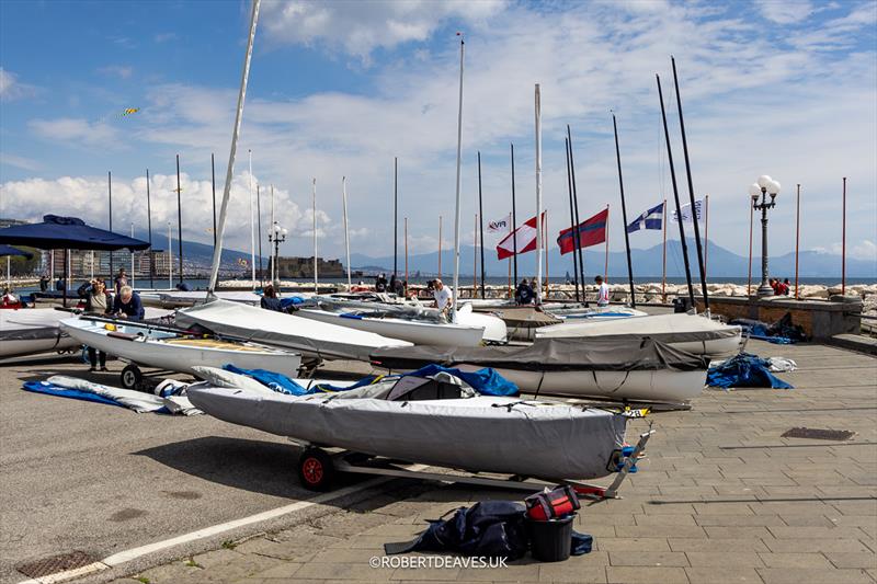 Finns gathering in Naples - 2025 Open & U23 Finn European Championship - photo © Robert Deaves