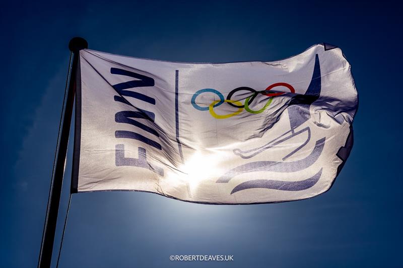Finn Class flag - 2025 Open & U23 Finn European Championship in Naples - photo © Robert Deaves