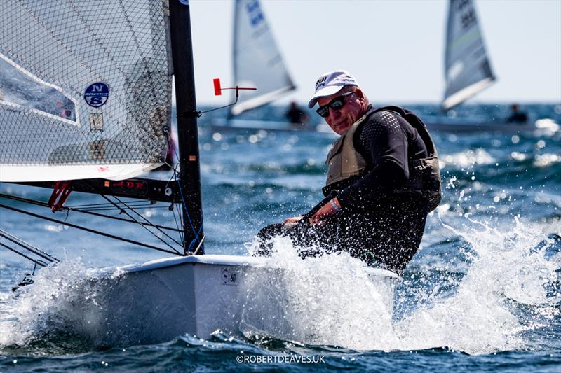 Jurgen Eiermann, GER - 2025 Open Finn European Championship photo copyright Robert Deaves / www.robertdeaves.uk taken at Circolo del Remo e della Vela Italia and featuring the Finn class