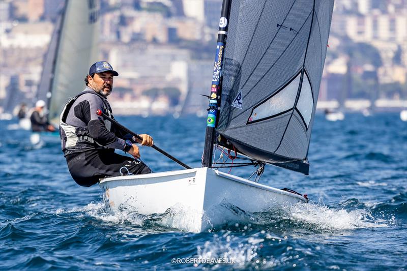 Filipe Silva, POR - 2025 Open Finn European Championship photo copyright Robert Deaves / www.robertdeaves.uk taken at Circolo del Remo e della Vela Italia and featuring the Finn class