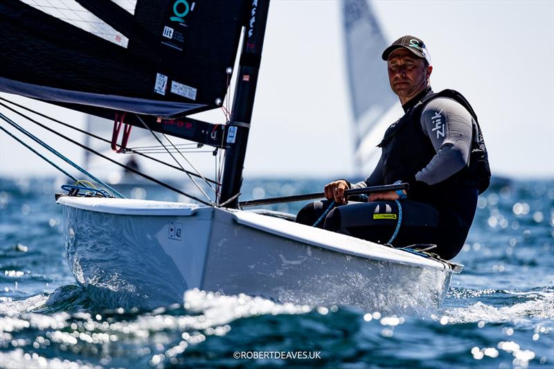 Roberto Strappati, ITA - 2025 Open Finn European Championship photo copyright Robert Deaves / www.robertdeaves.uk taken at Circolo del Remo e della Vela Italia and featuring the Finn class