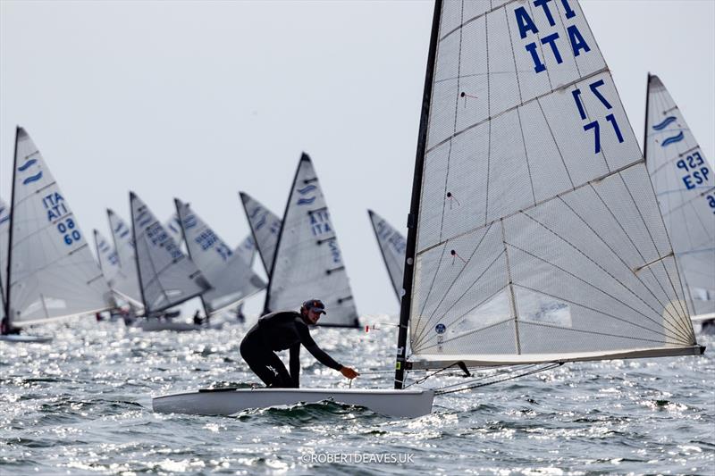 Federico Colaninno. ITA - 2025 Open Finn European Championship photo copyright Robert Deaves / www.robertdeaves.uk taken at Circolo del Remo e della Vela Italia and featuring the Finn class