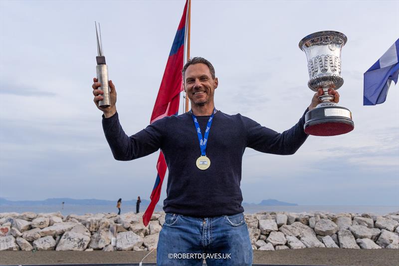 Valerian Lebrun, FRA - 2025 Open Finn European Championship photo copyright Robert Deaves / www.robertdeaves.uk taken at Circolo del Remo e della Vela Italia and featuring the Finn class