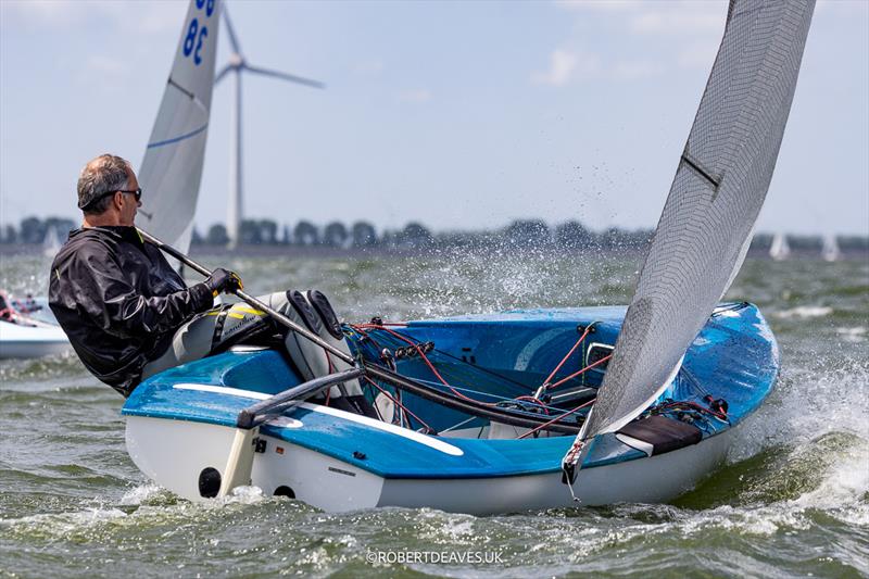 Finn World Masters in Medemblik Practice race on Sunday - photo © Robert Deaves / www.robertdeaves.uk