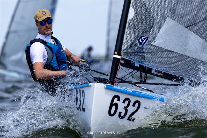 Finn World Masters in Medemblik Practice race on Sunday - photo © Robert Deaves / www.robertdeaves.uk