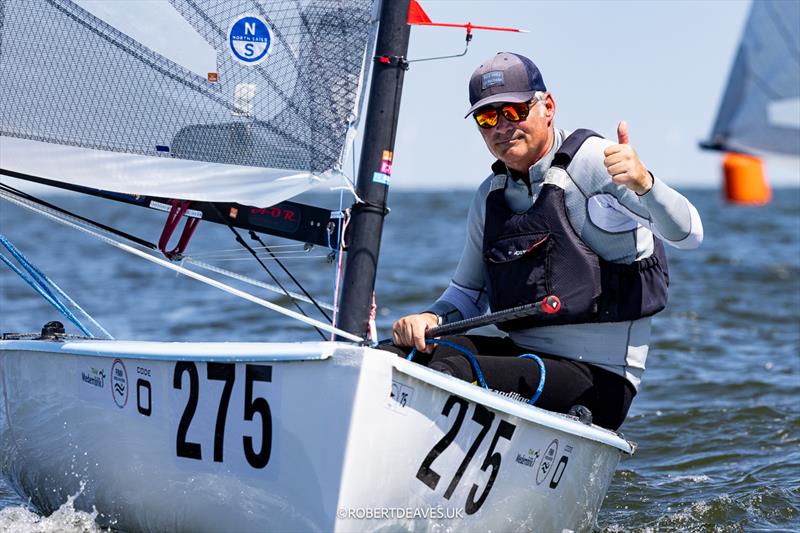 Laurent Hay, FRA - Finn World Masters in Medemblik - photo © Robert Deaves / www.robertdeaves.uk