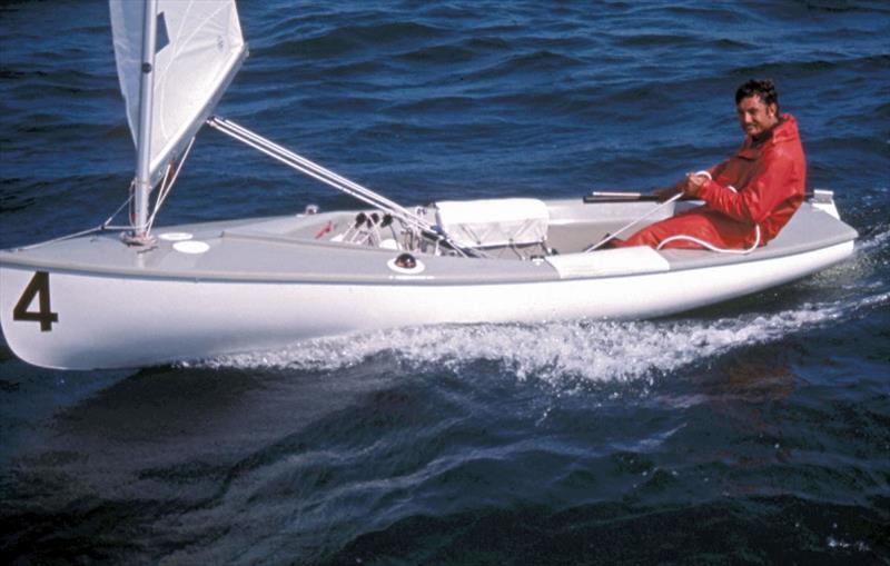 John Betrand in the Finn - photo © Robert Deaves