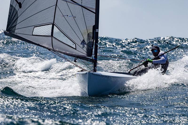 Gonçalo Castro Nunes in Cascais photo copyright Robert Deaves taken at  and featuring the Finn class