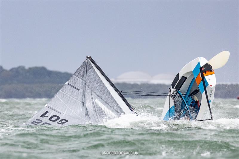 Seventieth Finn Gold Cup in Brisbane - Practice Race - Oooops! - photo © Robert Deaves / www.robertdeaves.uk