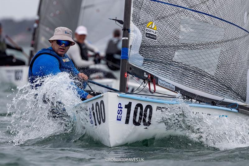 Rafa Trujillo, ESP - 2026 Finn World Masters day 2 photo copyright Robert Deaves / www.robertdeaves.uk taken at Royal Queensland Yacht Squadron and featuring the Finn class