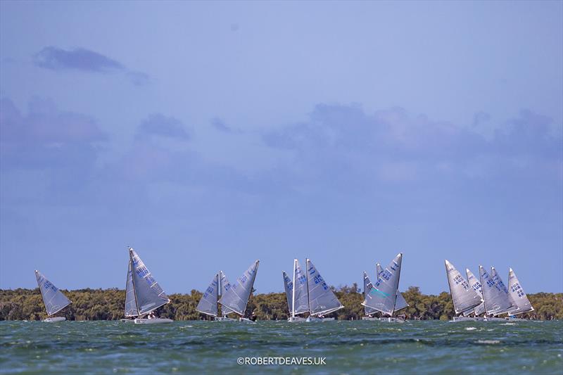 Race 4 - 2026 Finn World Masters day 3 photo copyright Robert Deaves / www.robertdeaves.uk taken at Royal Queensland Yacht Squadron and featuring the Finn class