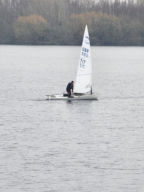 Burghfield Finn Open photo copyright Peter Blackman taken at Burghfield Sailing Club and featuring the Finn class