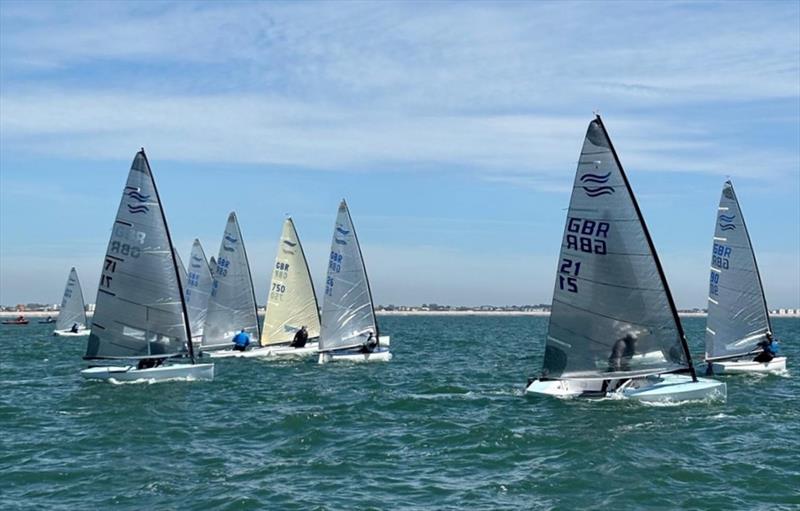 Finn UK Masters Championship at Hayling Island Sailing Club photo copyright HISC taken at Hayling Island Sailing Club and featuring the Finn class