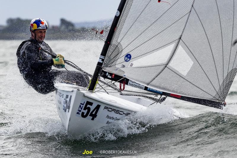 Joe Spooner (NZL) - Finn Gold Cup & Finn Masters World Championship - Brisbane - February 2026 photo copyright Robert Deaves / Finn Class taken at Royal Queensland Yacht Squadron and featuring the Finn class