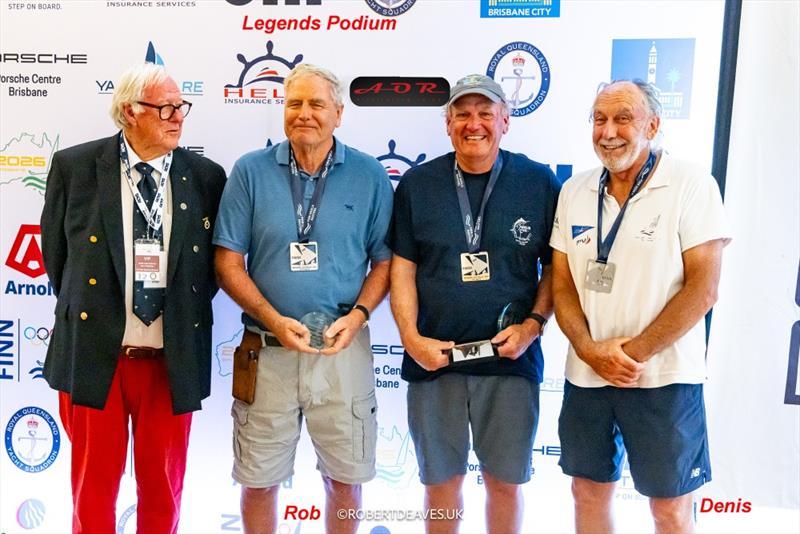 Kiwi Legends Team - Finn Gold Cup & Finn Masters World Championship - Brisbane - February 2026 photo copyright Robert Deaves / Finn Class taken at Royal Queensland Yacht Squadron and featuring the Finn class