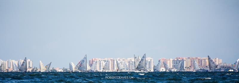 Finn World Masters on Mar Menor in 2021 photo copyright Robert Deaves taken at  and featuring the Finn class