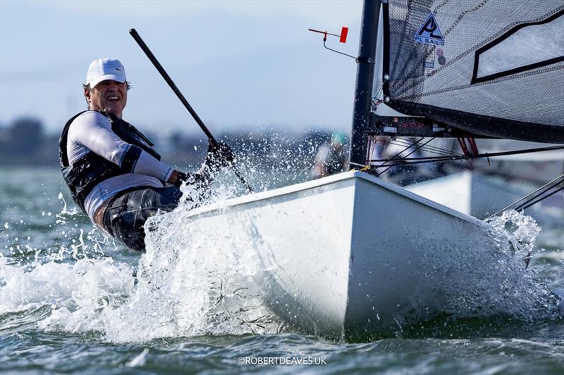 David Terol, ESP on day 2 of the 2026 Finn European Masters at Los Alcazares - photo © Robert Deaves / www.robertdeaves.uk