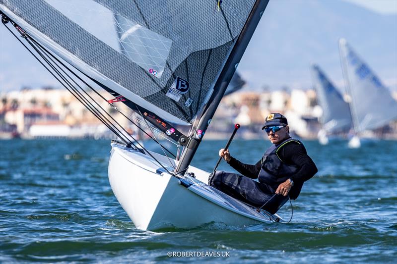 Valerian Lebrun, FRA - Finn European Masters Championship 2026 Day 3 - photo © Robert Deaves