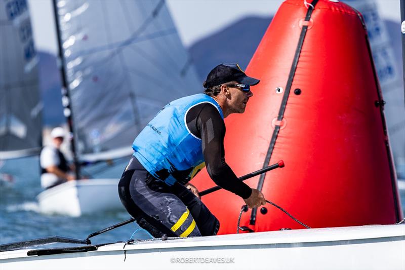 Valerian Lebrun, FRA - Finn European Masters Championship 2026 Day 5 photo copyright Robert Deaves / www.robertdeaves.uk taken at  and featuring the Finn class