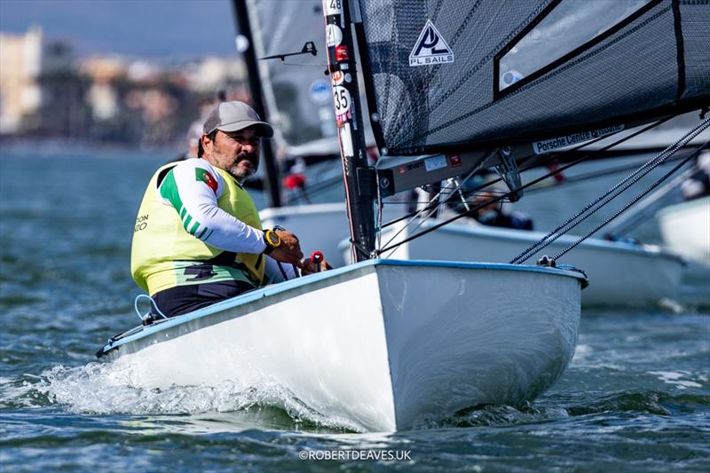 Filipe Silva, POR - Finn European Masters Championship 2026 Day 5 photo copyright Robert Deaves / www.robertdeaves.uk taken at  and featuring the Finn class