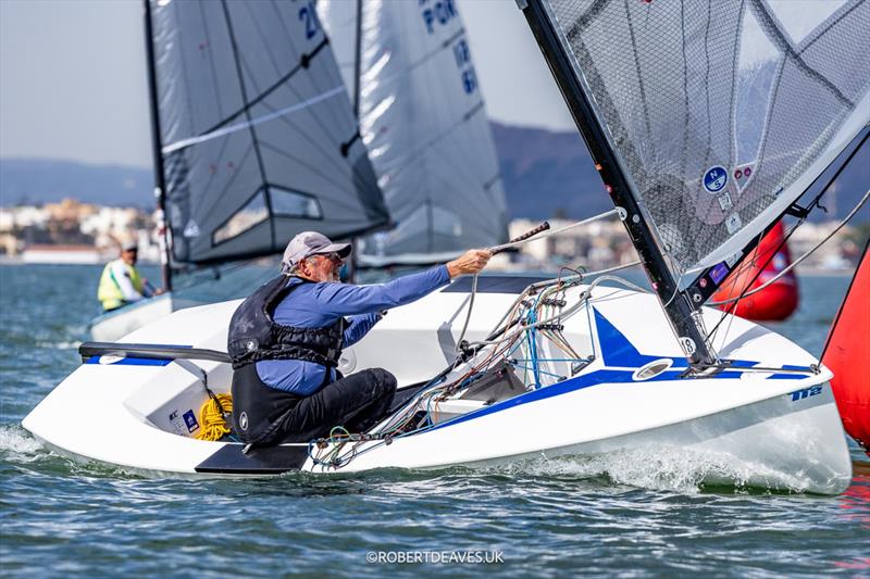 Eric Bakker, NED - Finn European Masters Championship 2026 Day 5 photo copyright Robert Deaves / www.robertdeaves.uk taken at  and featuring the Finn class