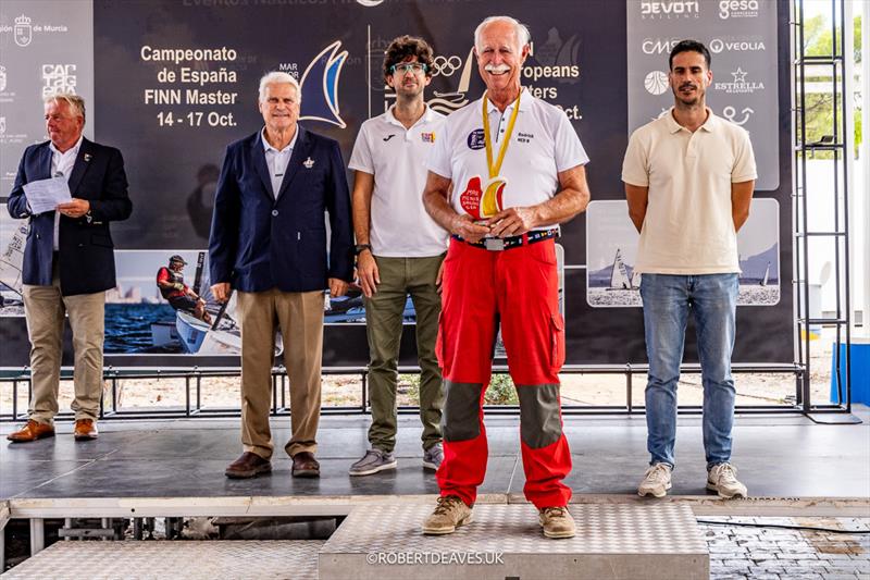 Super Legend: 1 NED 8 Rodrick CASANDER - Finn European Masters Championship 2026 Prize Giving photo copyright Robert Deaves / www.robertdeaves.uk taken at  and featuring the Finn class