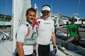 Matt Burge and Richard Wagstaff finish 3rd at the Fireball World Championships at Portoroz, Slovenia © Jakica Jesih