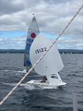 Tom Gillard (Sheffield Vikings) and Andy Thompson (East Antrim Boat Club) GBR 15122 win the Gul Fireball World Championship at Lough Derg © Con Murphy