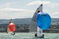 Cara McDowell and Josh Porter leading Ossian Geraghty and Adrian Lee to the leeward mark at the Volvo Dun Laoghaire Regatta © Michael Chester