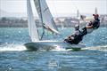 Tom Gillard and Andy Thompson will take a solid lead into the final day - Fireball Worlds at Geelong day 5 © Alex Dare, Down Under Sail