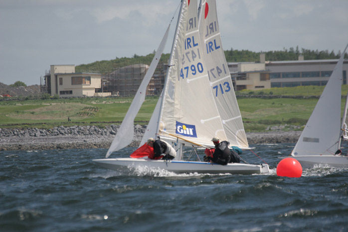 Another huge Irish Fireball fleet turnout at Galway Bay SC for the Open Championships photo copyright Will Moody / www.fotoboat.com taken at Galway Bay Sailing Club and featuring the Fireball class