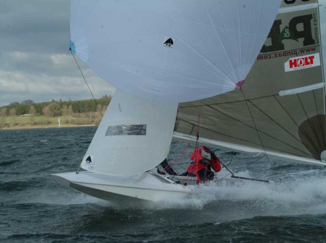 Dave Wade and Hugh Butler win six of the eight races sailed for the Irish National Championships  photo copyright Pinnell & Bax taken at Tralee Bay Sailing Club and featuring the Fireball class