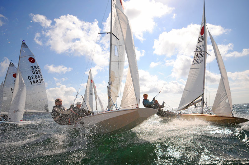 Racing on the final day of the Fireball nationals at Mount’s Bay photo copyright Lee Whitehead / www.photolounge.co.uk taken at  and featuring the Fireball class