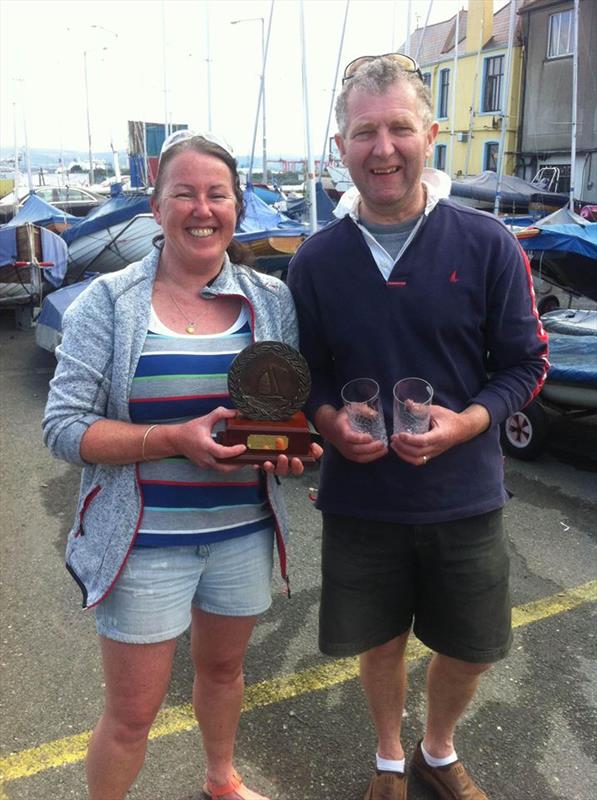 Winners of the Classics Event at Clontarf: Margaret Casey & Neil Colin photo copyright Noel Butler taken at Clontarf Yacht & Boat Club and featuring the Fireball class