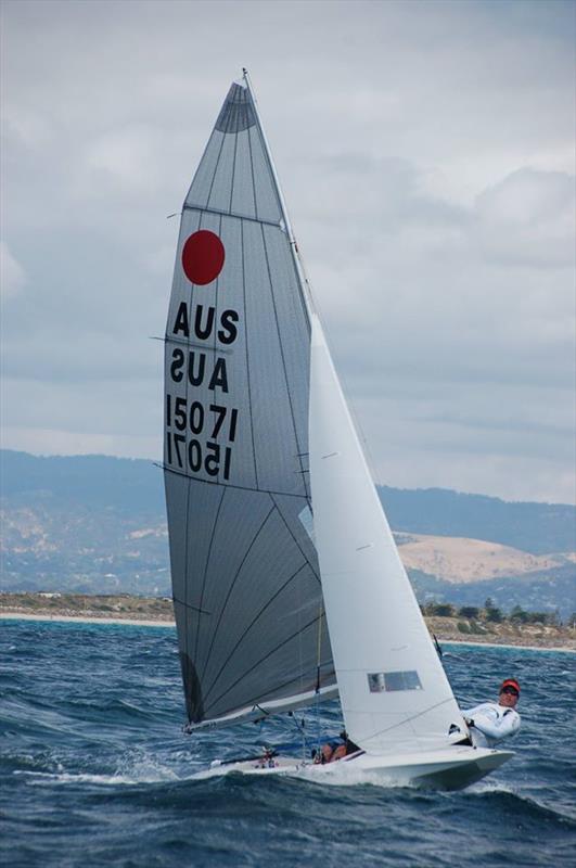 Tom Gordan and Jack Fletcher at the Fireball South Australia State Championship round 2 photo copyright Peter Muirhead taken at Adelaide Sailing Club and featuring the Fireball class