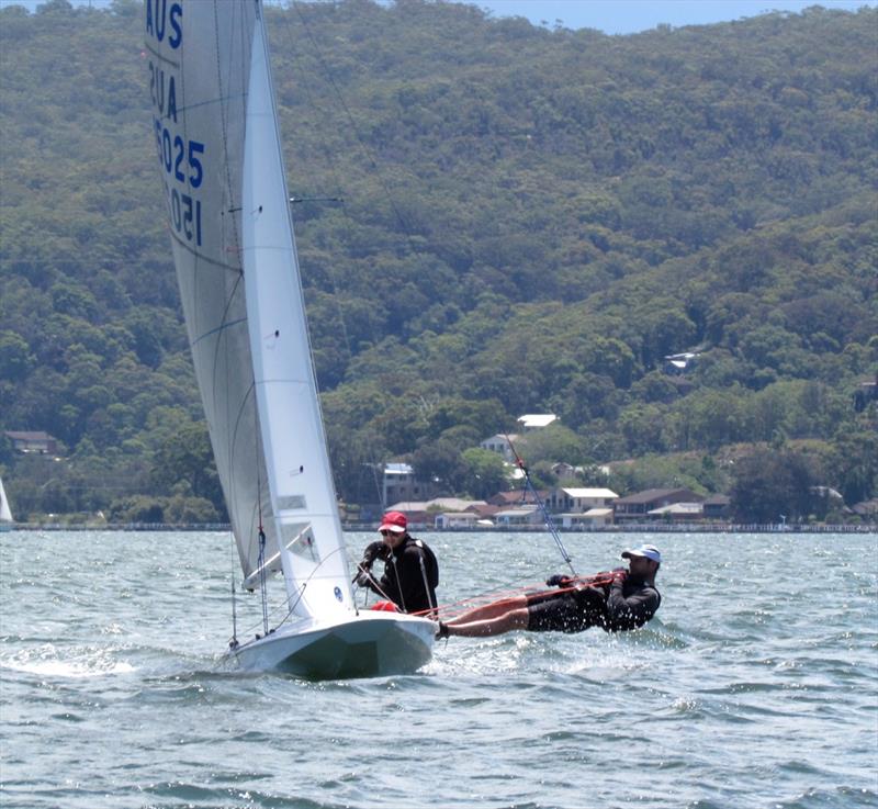 Robin Inns and Joel Coultas win at the Australian Fireball Championship photo copyright Michelle Thompson taken at Gosford Sailing Club and featuring the Fireball class