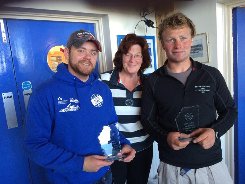 Kenny Rumball and Brian Tedz Byrne finish 3rd in the Fireball Ulsters at Cushendall photo copyright Frank Miller taken at Cushendall Sailing & Boating Club and featuring the Fireball class