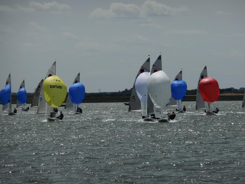 Day 1 of the Fireball Open Meeting at Blackwater SC photo copyright Chris Nichols taken at Blackwater Sailing Club and featuring the Fireball class