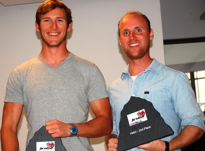 A pair of modern day pirates if ever there was one, Sam Brearey and Christian Birrell finish 2nd at the Gul UK Fireball Nationals photo copyright David Henshall taken at Plas Heli Welsh National Sailing Academy and featuring the Fireball class