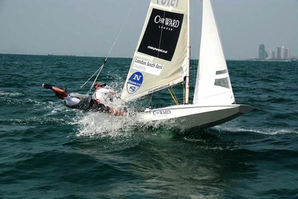 Christian Birrell & Sam Brearey racing during the 2014 Fireball Worlds in Thailand - photo © 2014 Fireball Worlds