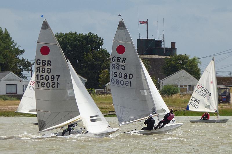 Fireballs at Pyefleet Week 2016 photo copyright Fiona Brown / www.fionabrown.com taken at Brightlingsea Sailing Club and featuring the Fireball class