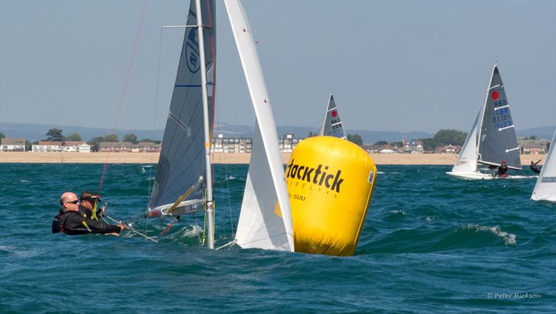 Tom Gillard and Richard Anderton win the Fireball UK Nationals at Hayling Island photo copyright Peter Hickson taken at Hayling Island Sailing Club and featuring the Fireball class